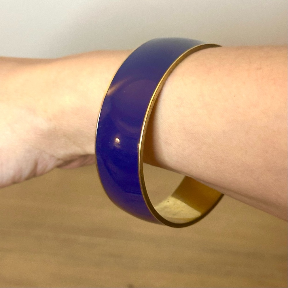 J. Crew Blue and Gold Bracelet